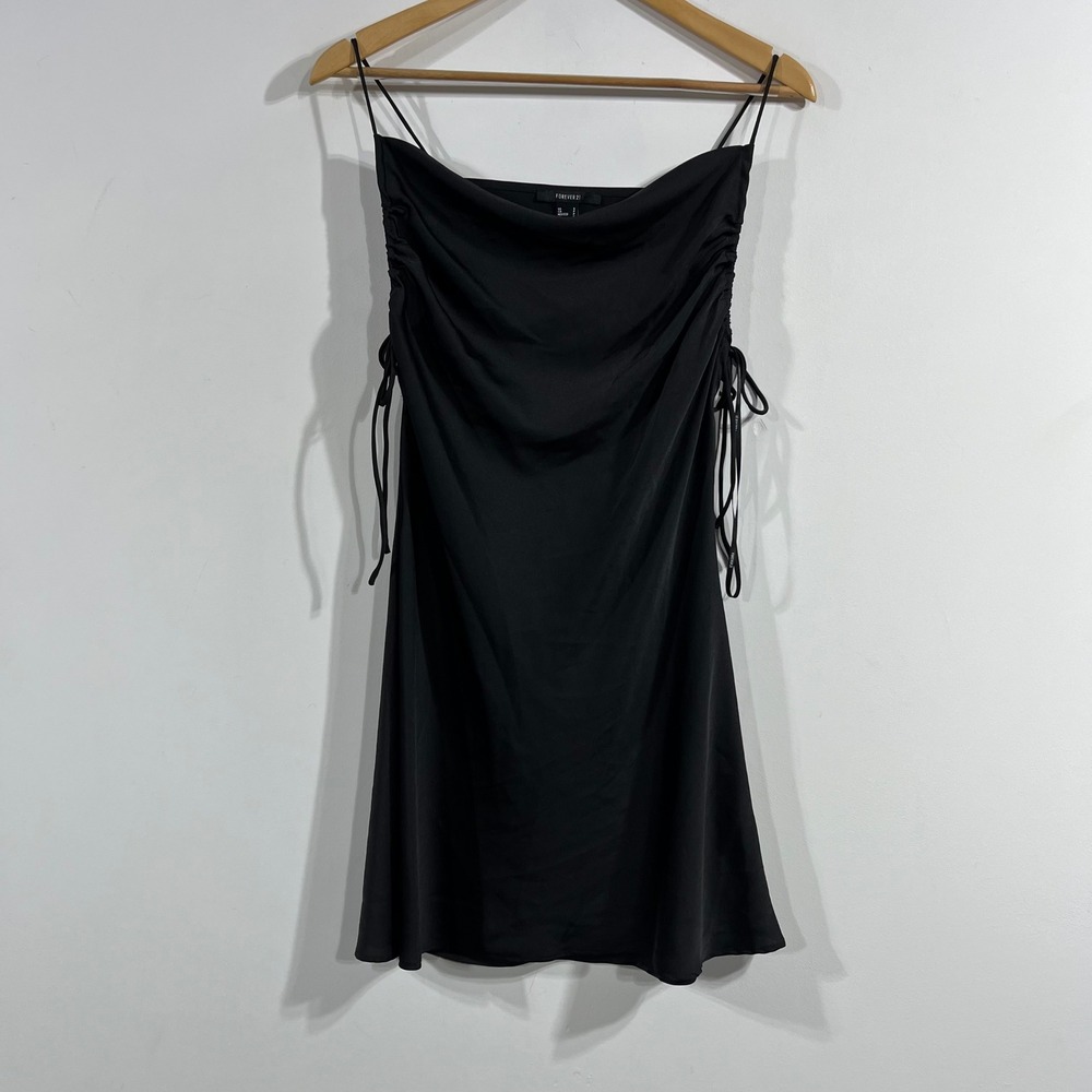 Forever 21 Formal Y2K Event Hoco Cowl Neck Mini Dress Small Fairy Grunge 90s